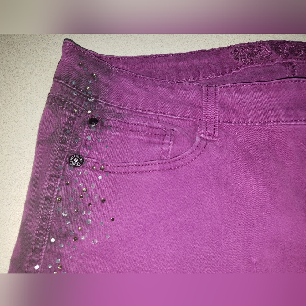 TRUCE SKINNY JEANS Violet Junior Size 15